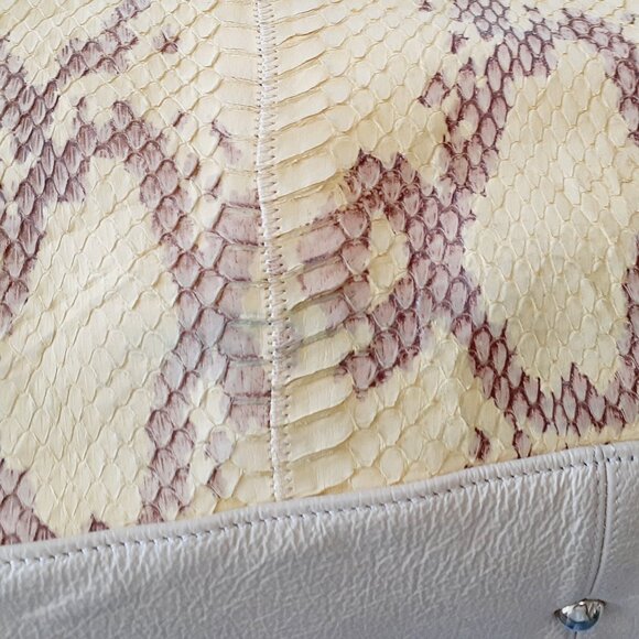 Chi Snake Leather Tote Purse - Picture 9 of 15